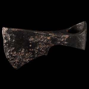 Viking Iron Bearded Axehead