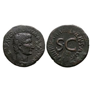 Ancient Roman Imperial Coins - Augustus - Lurius Agrippa - SC As
