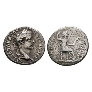 Ancient Roman Imperial Coins - Tiberius - Tribute Penny Denarius
