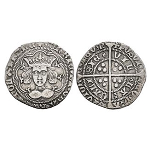 English Medieval Coins - Henry VI - Calais - Rosette Mascle Groat