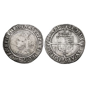 English Tudor Coins - Elizabeth I - 1561 - Sixpence