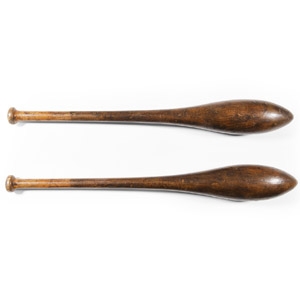 Vintage Wooden Exercise Indian Clubs