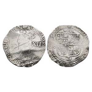 English Stuart Coins - Charles I - Tower under Parliament - Shilling