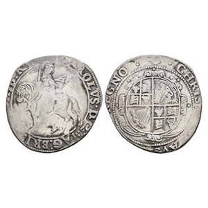 English Stuart Coins - Charles I - Under Parliment - Halfcrown