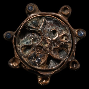 Late Anglo-Saxon Enamelled Bronze Brooch