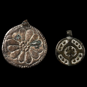 Medieval Silver Pendant Group