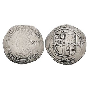 English Stuart Coins - Charles I - Tower - Shilling