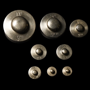 Post Medieval Precision Weight Set