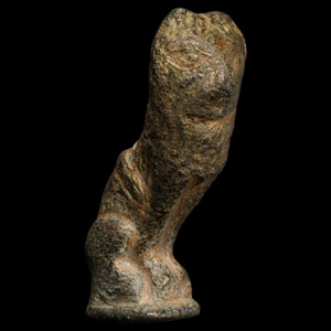Medieval Bronze Seated Lion
