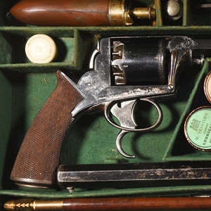 Cased 1st Model Tranter 36 Bore Revolver Pair
