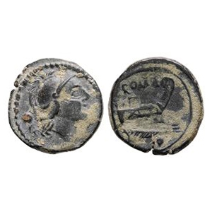 Ancient Roman Republican Coins - Anonymous Issue - Roma AE Uncia