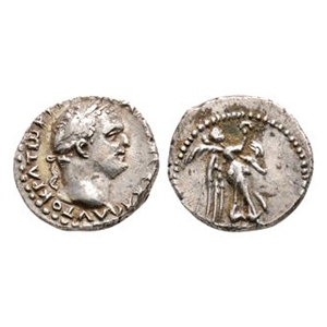 Ancient Roman Provincial Coins - Vespasian - Cappadocia - Nike AR Hemidrachm