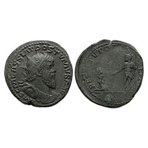 Ancient Roman Imperial Coins - Postumus - Gallia AE Sestertius