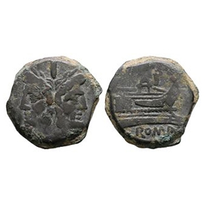Ancient Roman Republican Coins - Post-Reform - Galley AE As