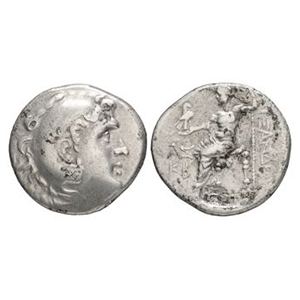 Ancient Greek Coins - Macedonia - Alexander III (the Great) - Zeus AR Tetradrachm