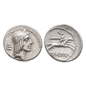 Ancient Roman Republican Coins - L Calpurnius Piso L f L n Frugi - Horseman AR Denarius