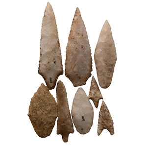 Pre-Columbian Stone Arrowhead Collection