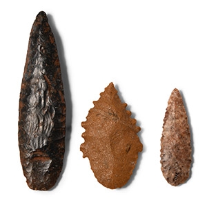 Pre-Columbian Stone Arrowhead Collection