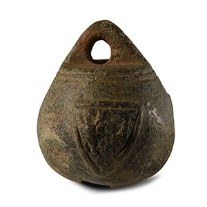 Medieval Bronze Heraldic Weight Casing