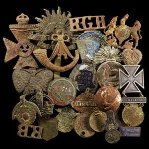 Military Badge and Other Artefact Group