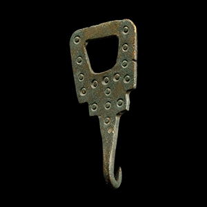 Anglo-Saxon Bronze Hooked Clothes Tag