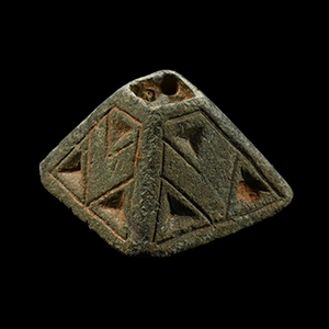 Anglo-Saxon Bronze Sword Scabbard Pyramid Mount