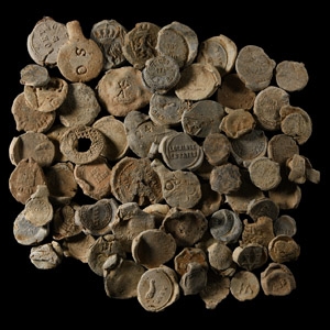 Post Medieval Lead Bag Seal Group