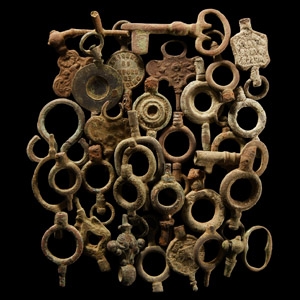 Post Medieval Bronze Watch Key Group
