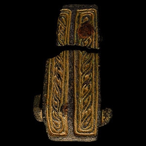 Large Anglo-Saxon Gilt Bronze Mount