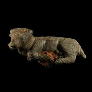 Roman Bronze Statuette of a Reclining Bull