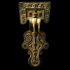 Superb Anglo-Saxon Gilt Bronze Great Square-Headed Brooch