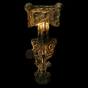 Anglo-Saxon Gilt Bronze Great Square-Headed Brooch