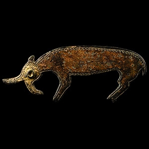 Anglo-Saxon Bronze Mythical Beast Shield Mount