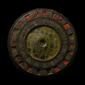 Large Roman Bronze Millefiori Mount