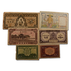 Banknotes - French Indo-China - Banknote Group [6]