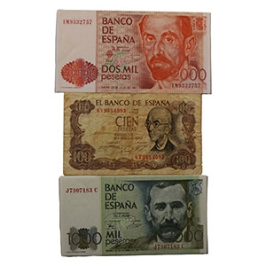 Banknotes - Spain - 100 to 2000 Peseta Banknote Group [3]