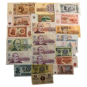 Banknotes - Bulgaria - Mixed Issues Banknote Group [22]