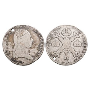 World Coins - Austrian Netherlands - Franz II - 1796 C - AR Kronenthaler