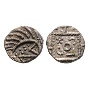 Anglo-Saxon Coins - Continental Issues - Series E - Porcupine AR Sceatta