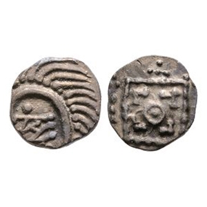 Anglo-Saxon Coins - Continental Issues - Series E - Porcupine Left AR Sceatta