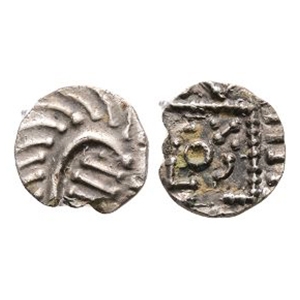 Anglo-Saxon Coins - Continental Issues - Series E - Porcupine AR Sceatta