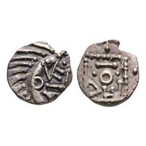 Anglo-Saxon Coins - Continental Issues - Series E - Porcupine VICO AR Sceatta