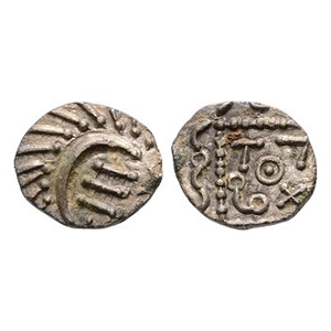 Anglo-Saxon Coins - Continental Issues - Series E - Porcupine AR Sceatta