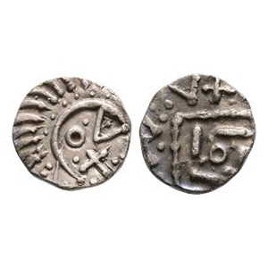 Anglo-Saxon Coins - Continental Issues - Series E - Porcupine AR Sceatta