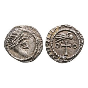 Anglo-Saxon Coins - Primary Phase - Series BIIIA, Type 27a - Bird on Cross AR Sceatta