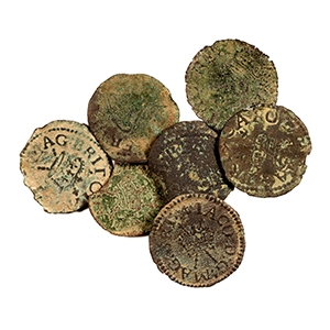 English Stuart Coins - James I to Charles I - Copper Farthing Group [7]