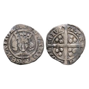 English Medieval Coins - Edward III - London - Pre Treaty Long Cross Penny
