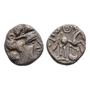 Celtic Iron Age Coins - Atrebates and Regni - Sussex Lyre AR Unit