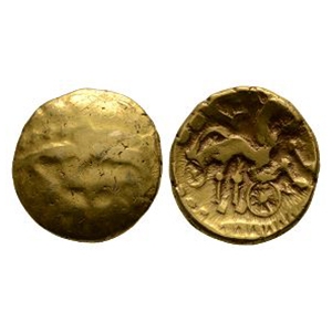 Celtic Iron Age Coins - Atrebates and Regni - Selsey Two-Faced Gold Stater