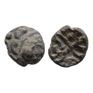 Celtic Iron Age Coins - East Wiltshire - Potterne Moon Head Billon Unit